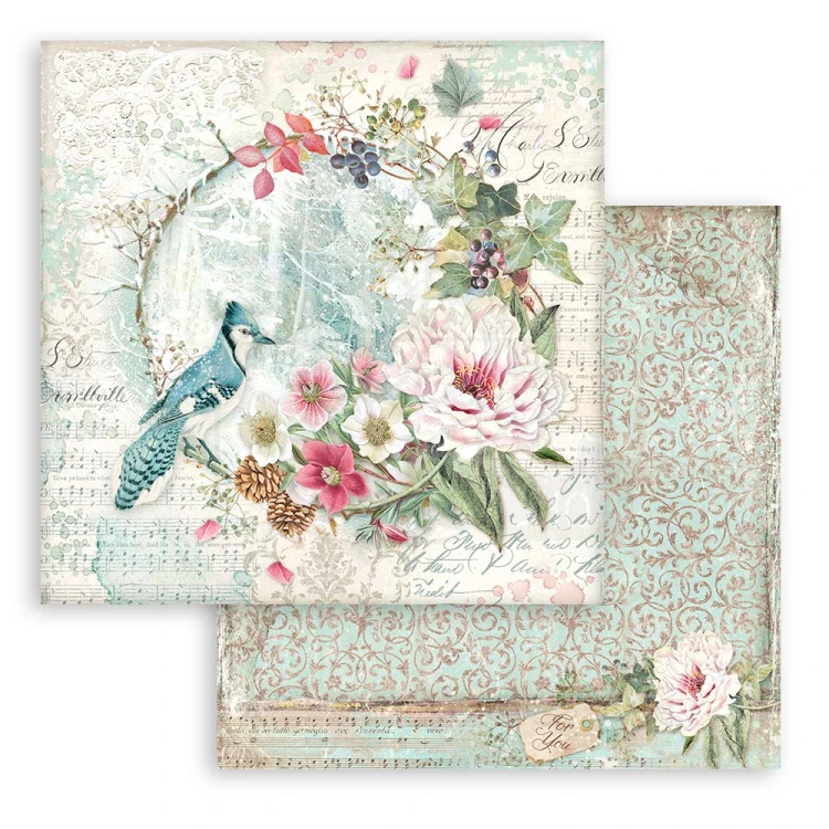 Zestaw papierów 20x20 Sweet Winter SBBS70 Stamperia 8