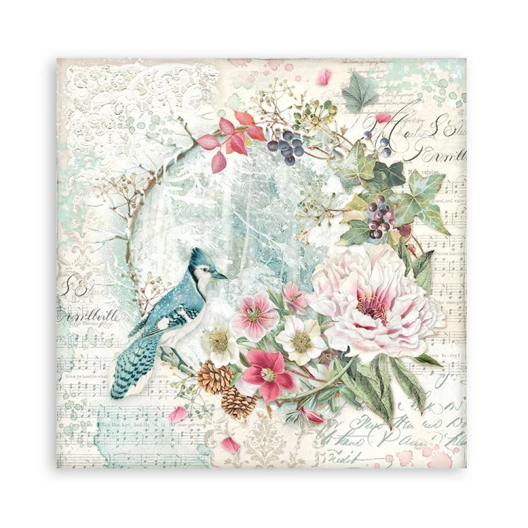 Zestaw papierów 20x20 Sweet Winter SBBS70 Stamperia 8A