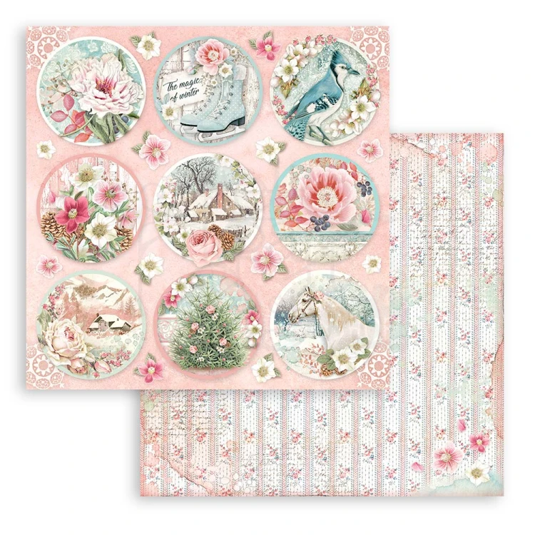 Zestaw papierów 20x20 Sweet Winter SBBS70 Stamperia 10