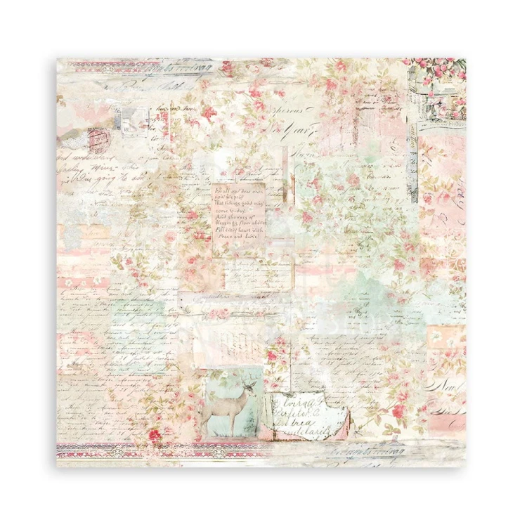 Zestaw papierów 20x20 Sweet Winter Backgrounds Tła SBBS72 Stamperia 1A