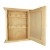 Skrzynka drewniana na klucze - 8 haczyków 25x21x6cm 1