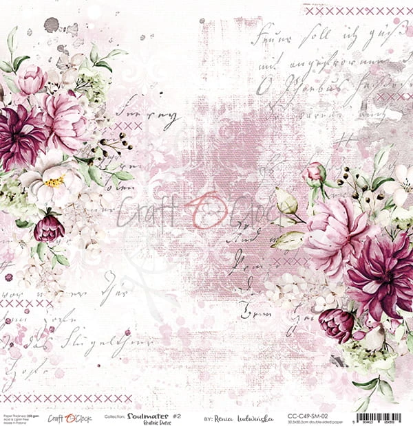Papier 30x30 Soulmates CC-C49-SM-02 Craft O'Clock A