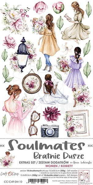 Zestaw dodatków do wycięcia Soulmates Women Kobiety CC-C49-SM-10 Craft O'Clock