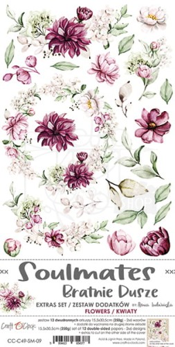 Zestaw dodatków do wycięcia Soulmates Flowers Kwiaty CC-C49-SM-09 Craft O'Clock