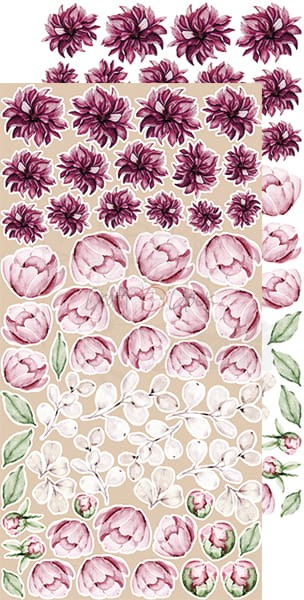 Zestaw dodatków do wycięcia Soulmates Flowers Kwiaty CC-C49-SM-09 Craft O'Clock 2