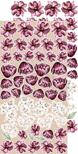 Zestaw dodatków do wycięcia Soulmates Flowers Kwiaty CC-C49-SM-09 Craft O'Clock 3