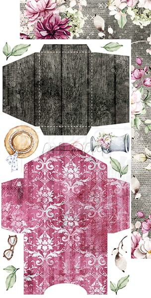 Zestaw dodatków Soulmates - Junk Journal Set CC-C49-SM-12 Craft O'Clock 2