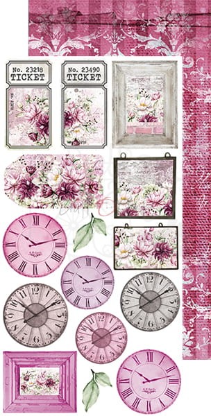 Zestaw dodatków Soulmates - Junk Journal Set CC-C49-SM-12 Craft O'Clock 4