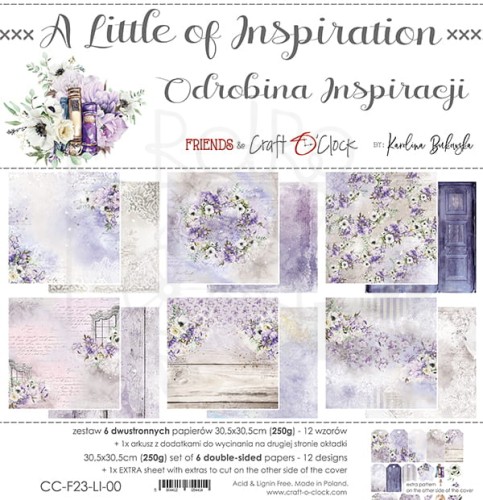 Zestaw papierów 30x30 A Little of Inspiration CC-F23-LI-00 Craft O'Clock