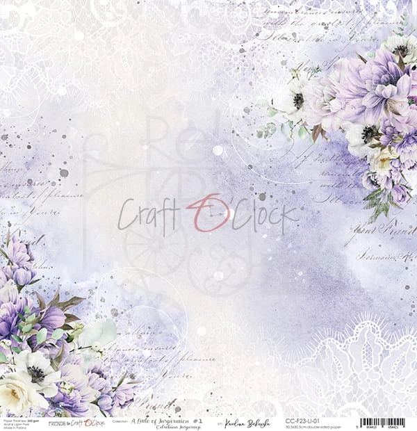 Papier 30x30 A Little of Inspiration CC-F23-LI-01 Craft O'Clock A