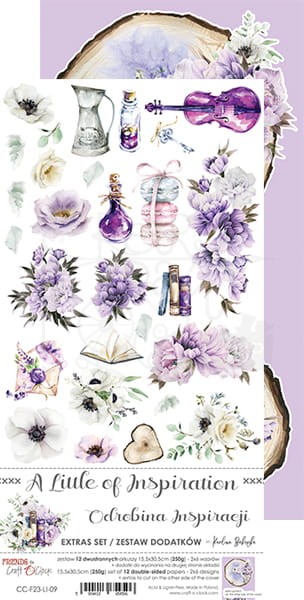 Zestaw dodatków do wycięcia A Little of Inspiration CC-F23-LI-09 Craft O'Clock 7