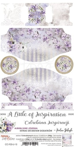 Zestaw dodatków A Little of Inspiration - Junk Journal Set CC-F23-LI-10 Craft O'Clock