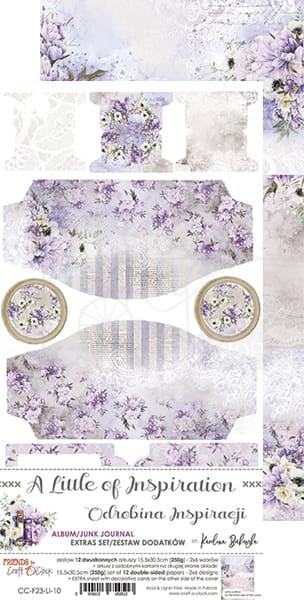 Zestaw dodatków A Little of Inspiration - Junk Journal Set CC-F23-LI-10 Craft O'Clock 7