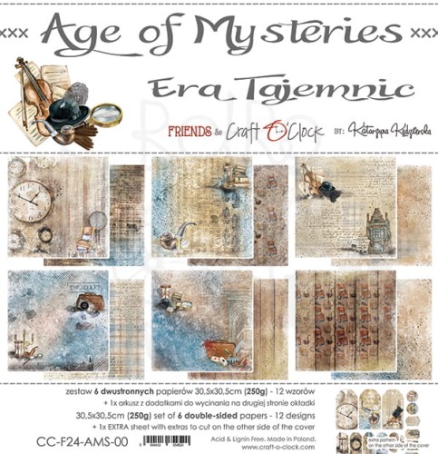 Zestaw papierów 30x30 Age of Mysteries CC-F24-AMS-00 Craft O'Clock