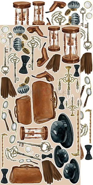 Zestaw dodatków do wycięcia Age of Mysteries CC-F24-AMS-09 Craft O'Clock 1