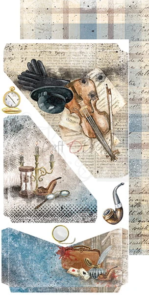 Zestaw dodatków Age of Mysteries - Junk Journal Set CC-F24-AMS-10 Craft O'Clock 2