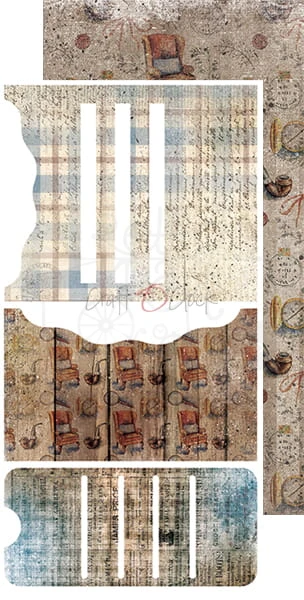 Zestaw dodatków Age of Mysteries - Junk Journal Set CC-F24-AMS-10 Craft O'Clock 4