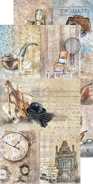 Zestaw dodatków Age of Mysteries - Junk Journal Set CC-F24-AMS-10 Craft O'Clock 5
