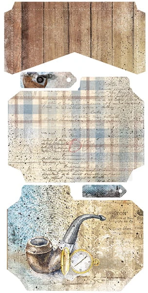 Zestaw dodatków Age of Mysteries - Junk Journal Set CC-F24-AMS-10 Craft O'Clock 8