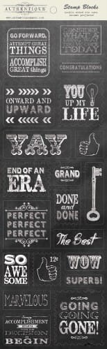 Arkusz z elementami znaczki Die-Cuts Authentique