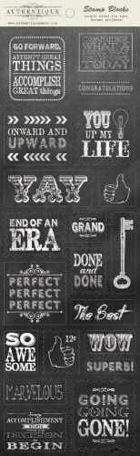 Arkusz z elementami znaczki Die-Cuts Authentique