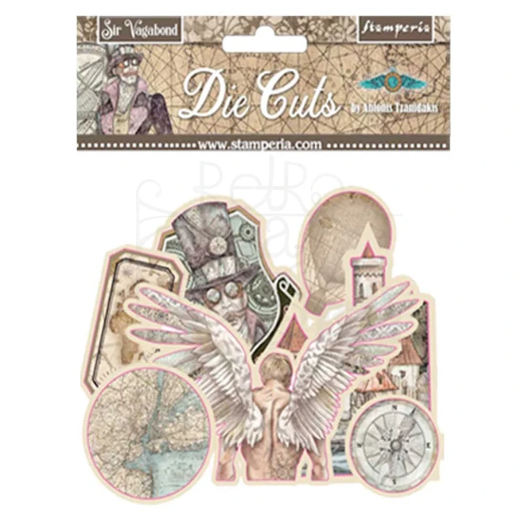Ozdoby kształty tekturowe Die Cuts Sir Vagabond DFLDC25 Stamperia
