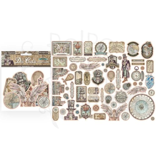 Ozdoby kształty tekturowe Die Cuts Sir Vagabond DFLDC25 Stamperia 1