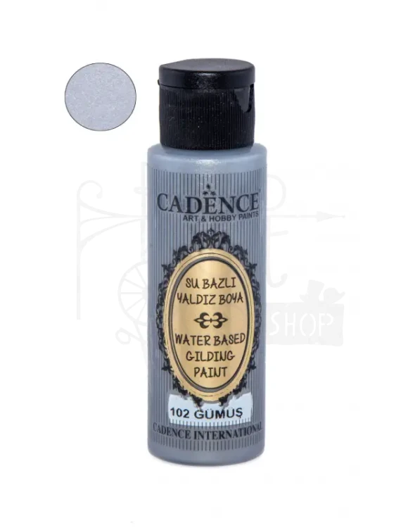 Farba akrylowa metalizowana Gilding 70ml srebro FMDZ102-70 Cadence