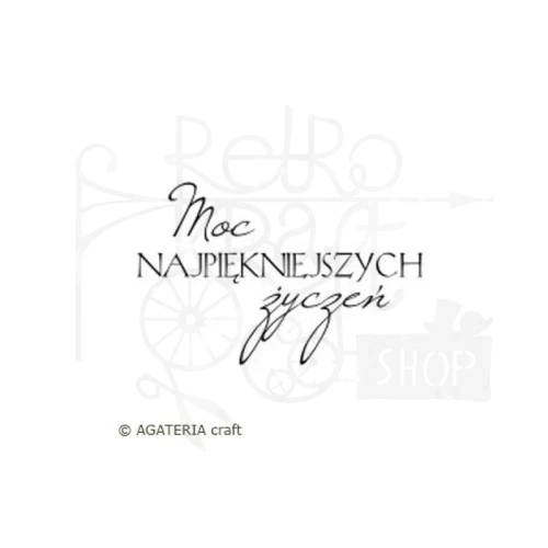 Stempel akrylowy Moc najpiękniejszych życzeń - Agateria