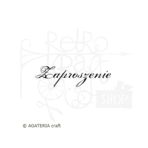 Stempel akrylowy Zaproszenie 1 - Agateria