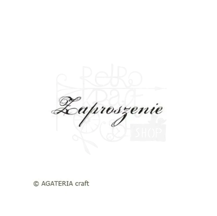 Stempel akrylowy Zaproszenie 1 - Agateria