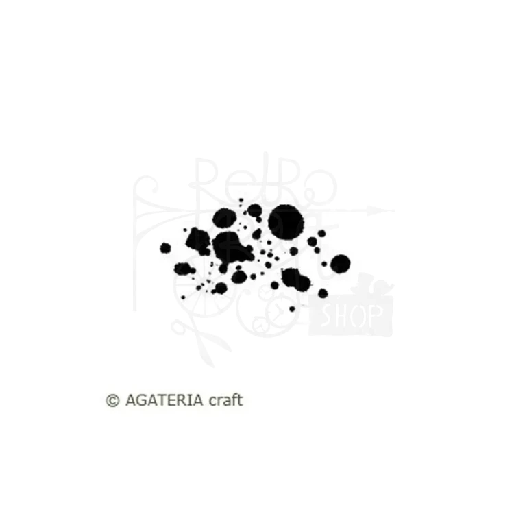 Stempel akrylowy kleks 2 - Agateria