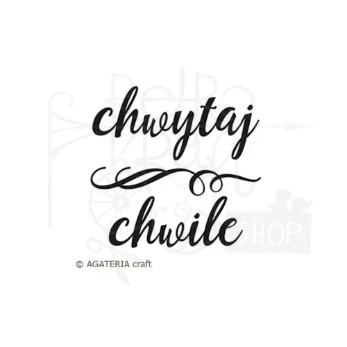 Stempel akrylowy Chwytaj chwile - Agateria