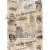 Papier ryżowy A4 retro gazety teksty 0136 ABstudio