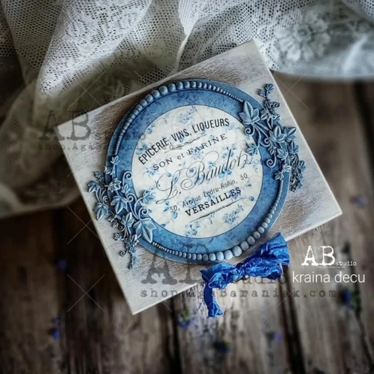 Papier ryżowy A4 retro zdjęcia koła medaliony 0375 ABstudio