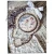 Papier ryżowy A4 shabby święta koła medaliony 0359 ABstudio