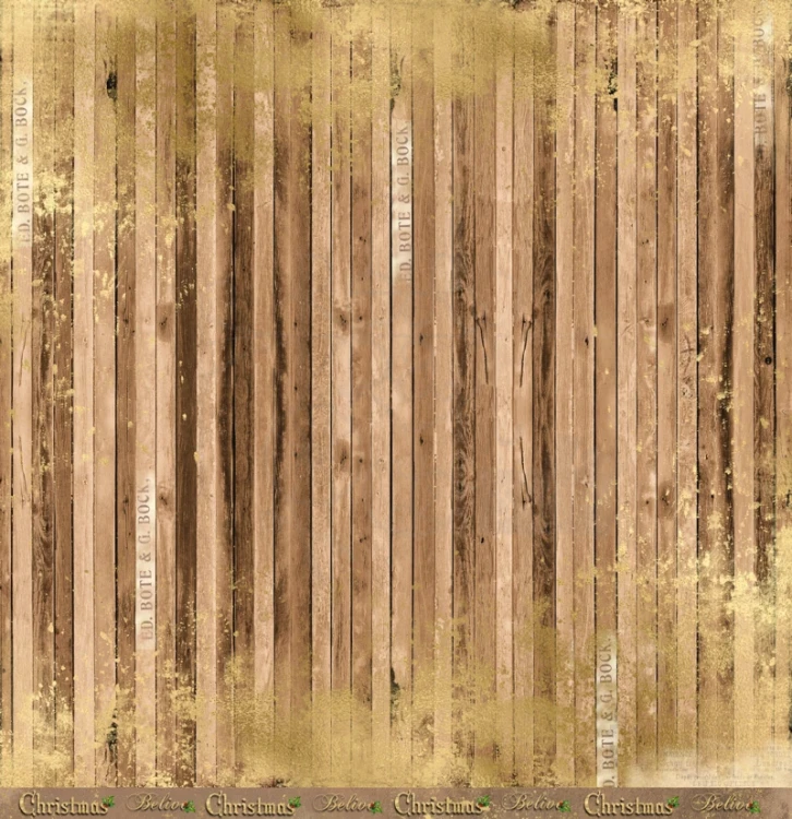 Papier 30x30 - Art Journal Christmas 2 - Brown gold UHK Gallery