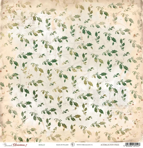 Papier 30x30 - Art Journal Christmas 2 - Holly UHK Gallery