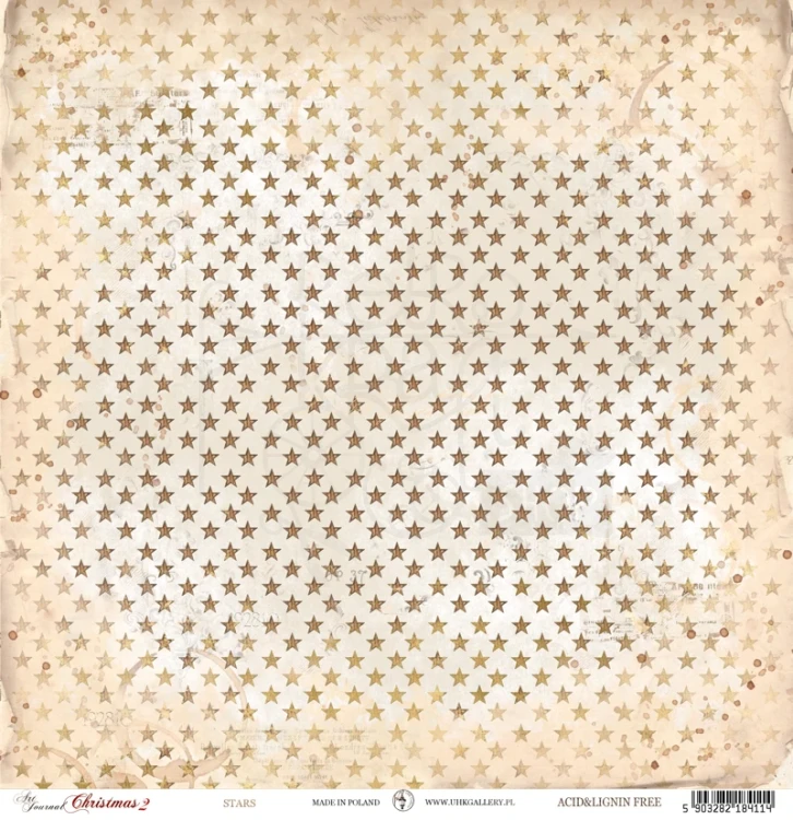 Papier 30x30 - Art Journal Christmas 2 - Stars UHK Gallery