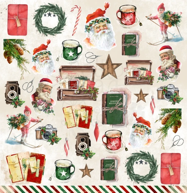 Papier 30x30 - Art Journal Christmas 2 - Stars UHK Gallery