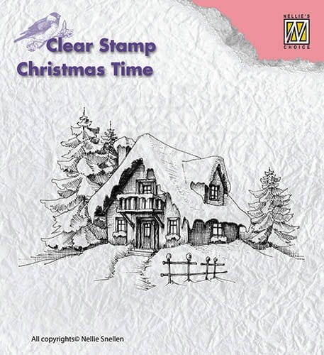 Stempel akrylowy Zimowy Domek CT014 Nellie's Choice