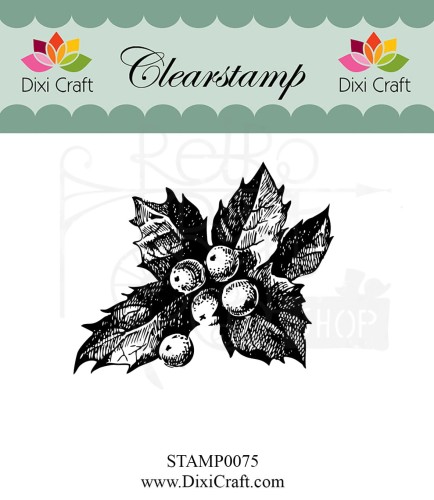 Stempel akrylowy Ostrokrzew STAMP0075 Dixi Craft