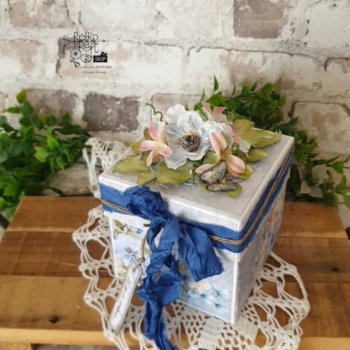 Pudełko exploding box - białe - 10x10x10 Rzeczy z Papieru