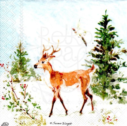Serwetka 25x25 - Jeleń