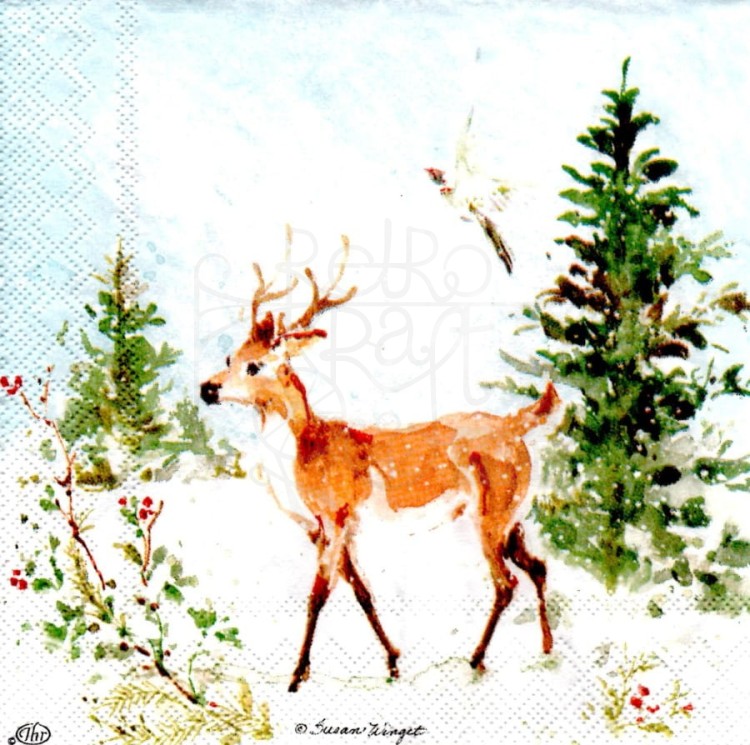 Serwetka 25x25 - Jeleń