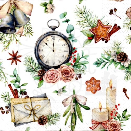 Serwetka 33x33 - Time for Christmas