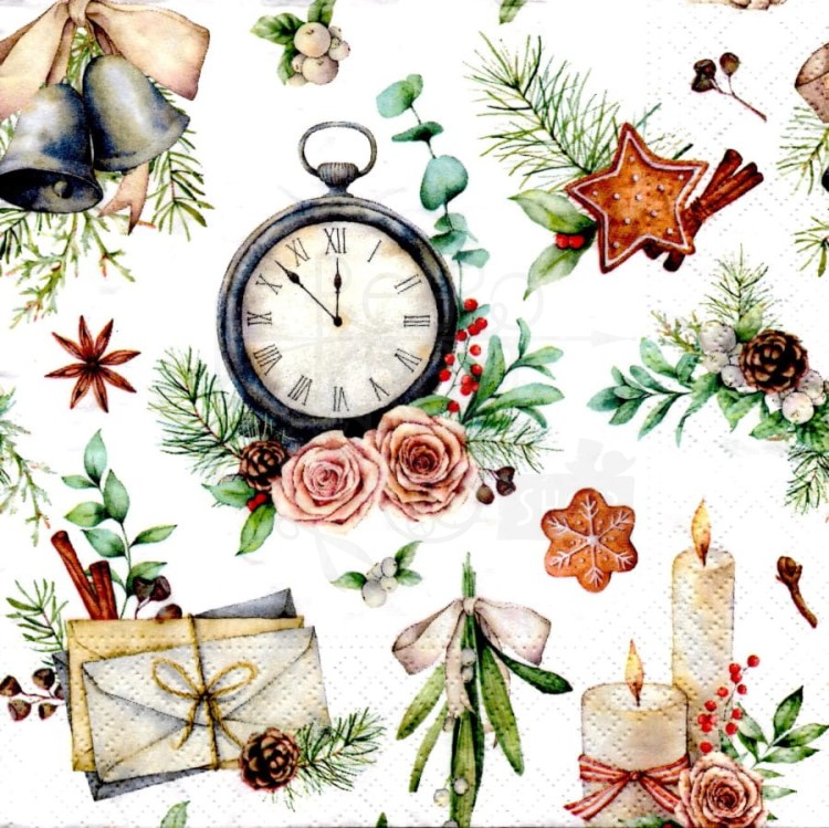 Serwetka 33x33 - Time for Christmas
