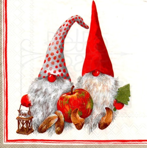 Serwetka 33x33 - Dwa skrzaty