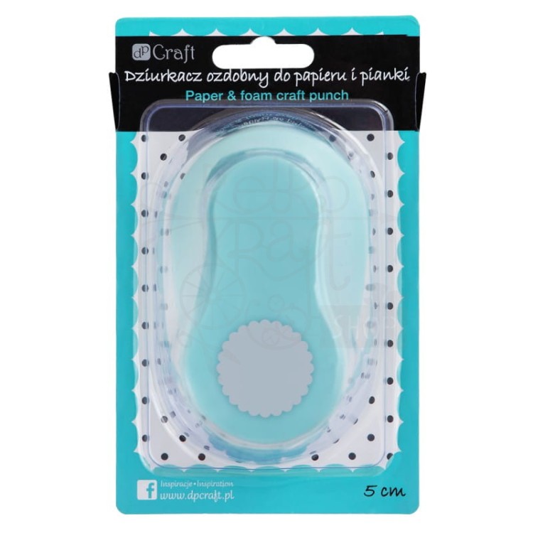 Dziurkacz ozdobny do papieru i pianki 5 cm koło z falbanką JCDP-120-003 dpCraft