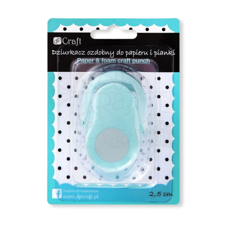 Dziurkacz ozdobny do papieru i pianki 2.5 cm koło JCDP-110-005 dpCraft
